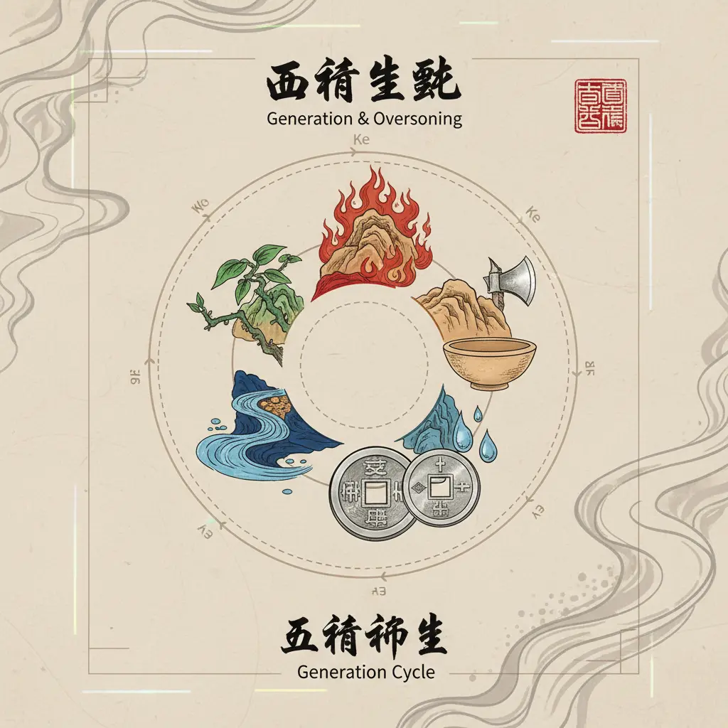 五行生剋 - 五行相生