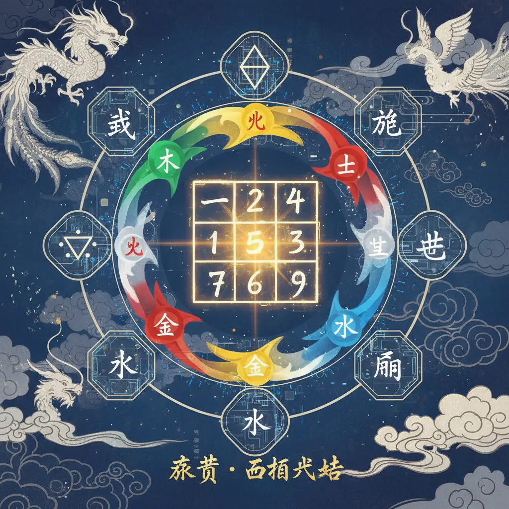 五行八卦 - 洛書